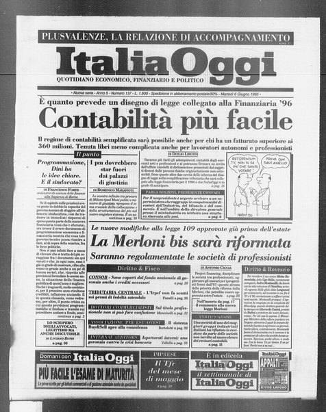 Italia oggi : quotidiano di economia finanza e politica